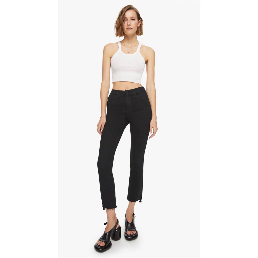 Mother The Insider Crop Step Fray in Not Guilty Size 26 Edgy Casual Chic